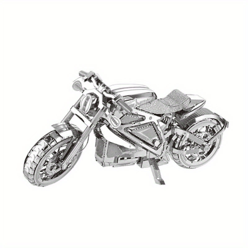 Unlock Creativity Motorcycle 3d Metal Puzzles Diy Mecha - Temu