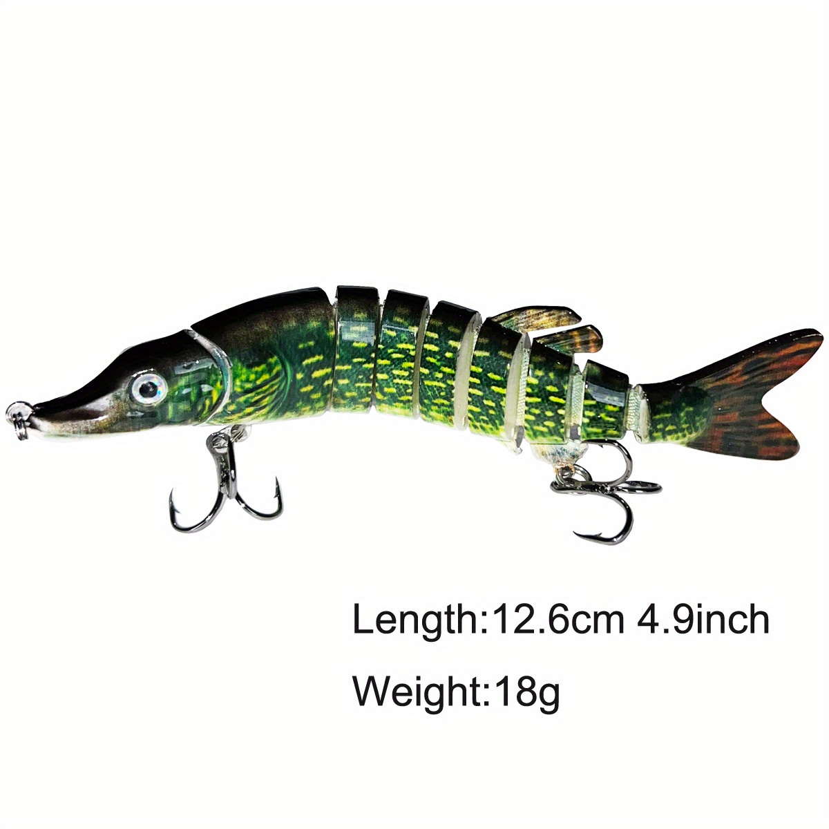  TRUSCEND Fishing Lures for Bass Trout Segmented Multi