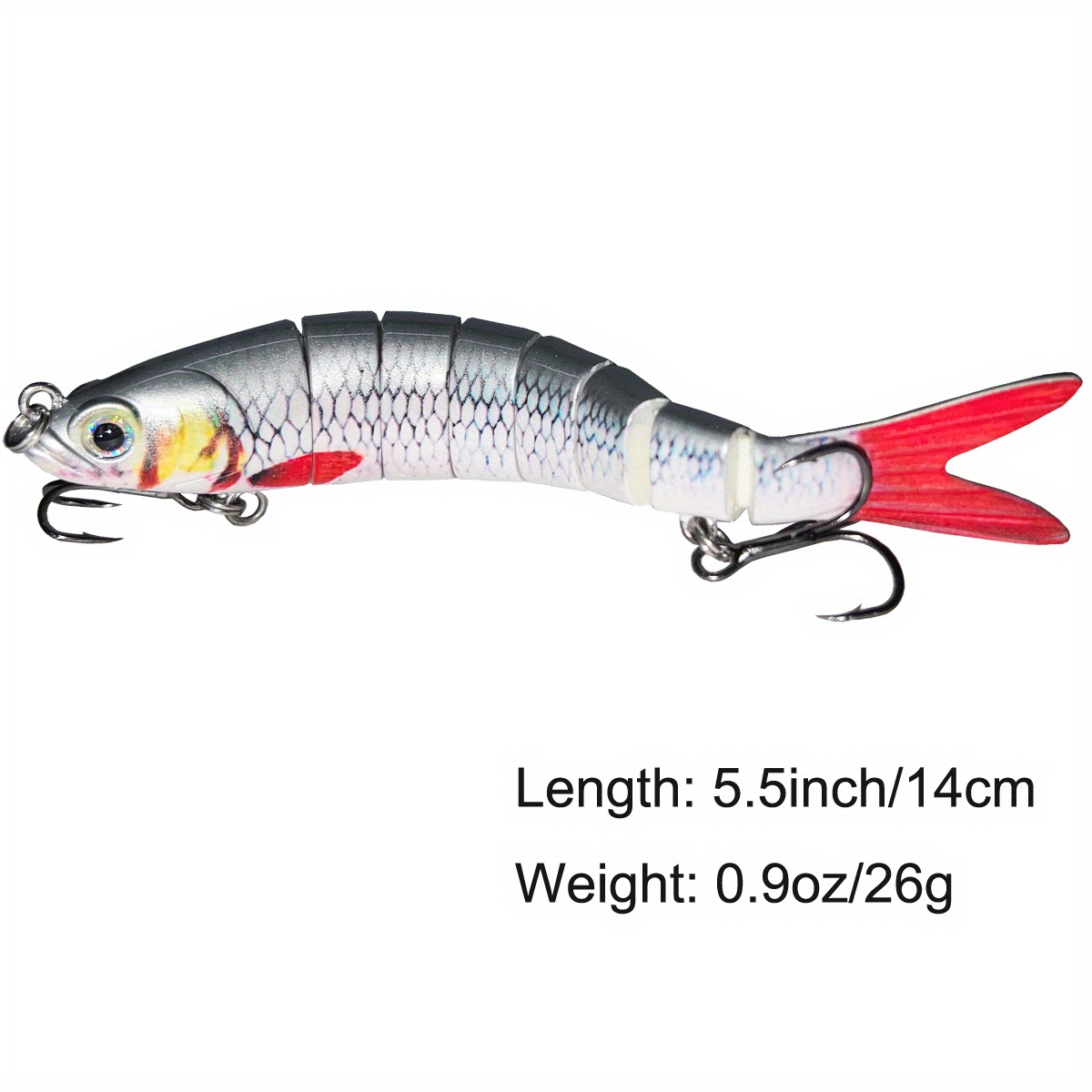 Fishing Lures for Bass Multi Jointed Bass Lures Fishing Bait Slow Sinking  Bionic Swimming Bass Fishing Hard Lifelike Fishing Lures for Freshwater  Saltwater Trout Bait Swimbaits Kits 