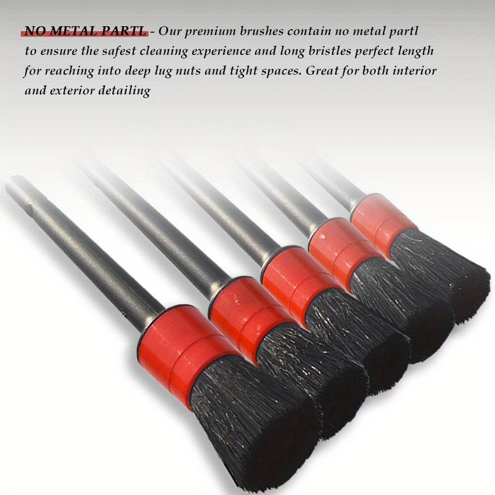 Detail Brush Set 5different Sizes High Quality Mixed Fiber Temu