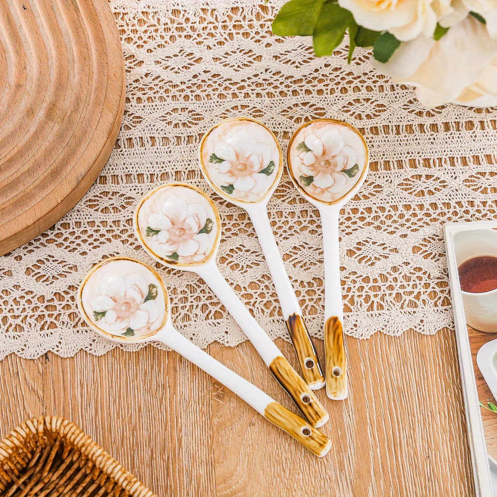 Floral Wooden Measuring Spoons