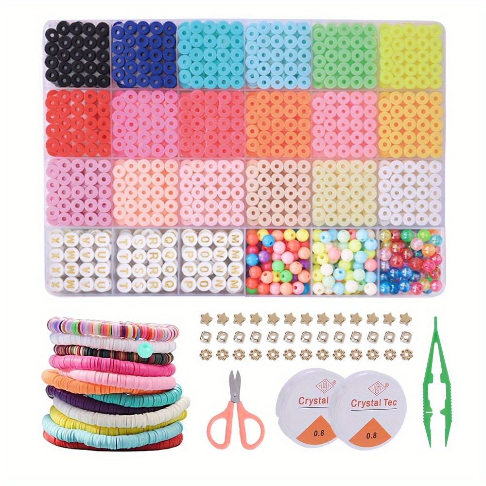 ChuYuKu Gifts for Kids Girls Baskets Stuffers Clay Beads for Jewelry  Bracelet Making Kit Supplies for
