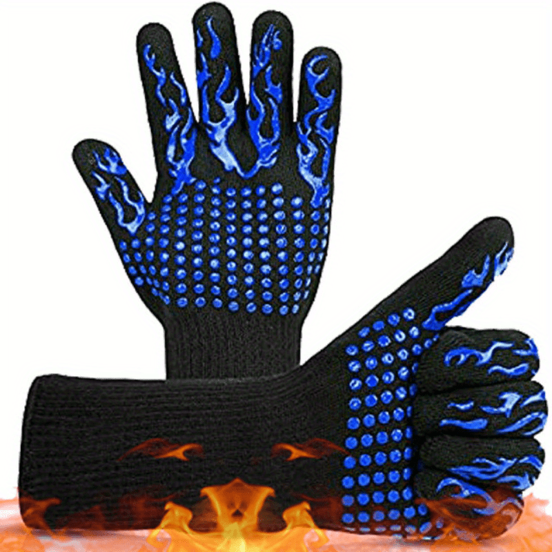 Bbq Gloves High Temperature Resistance Oven Mitts 800 - Temu