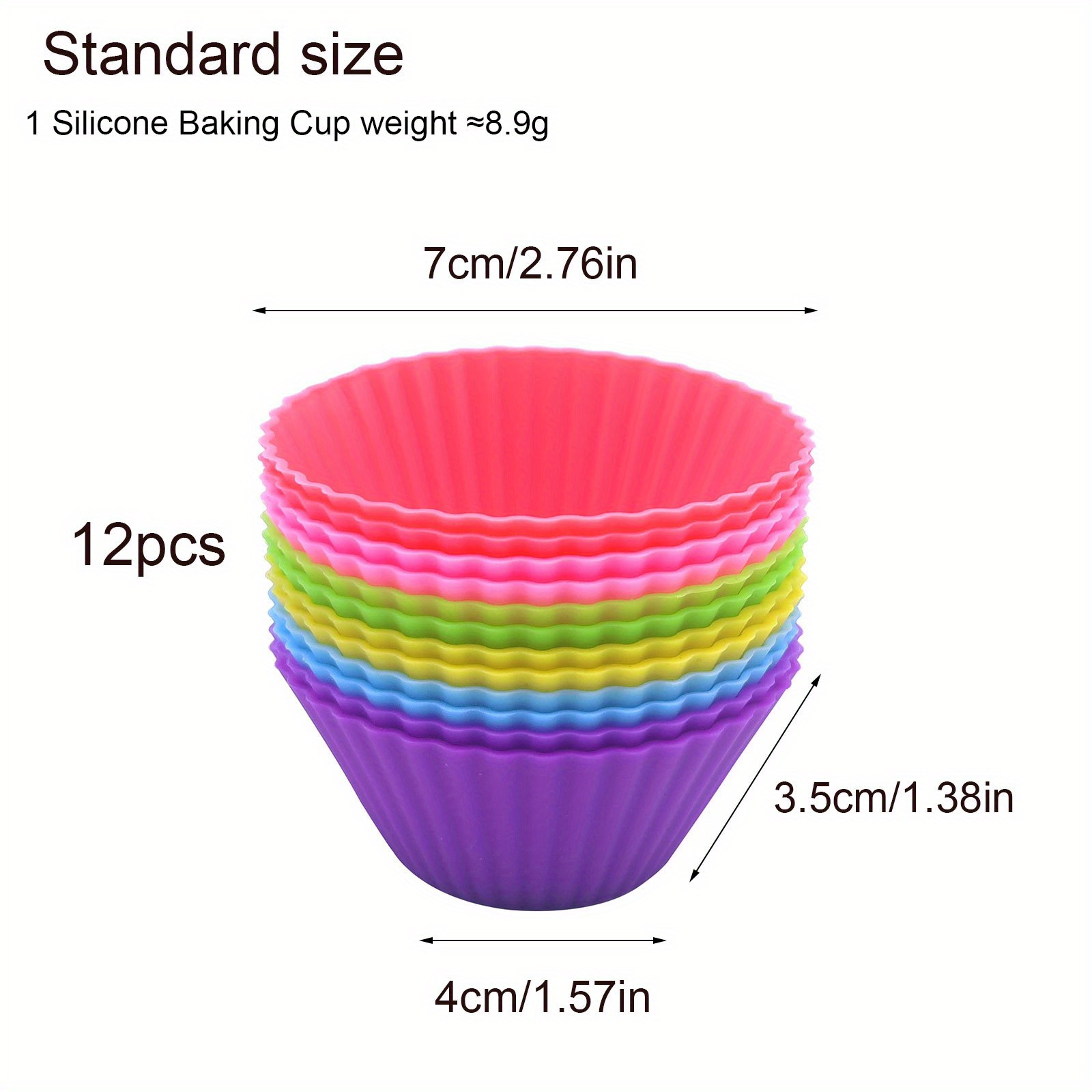 Silicone Muffin Cups Silicone Mold Cake Cups Silicone - Temu United Kingdom