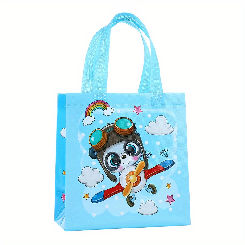 Shopper Bag With Airplane Grocery Bag Shoulder Bag Gift for 