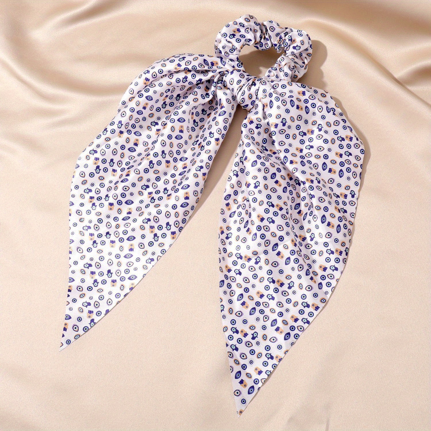 Devil's Eyes Print Hair Tie Elastic Scrunchie Ponytail Holder