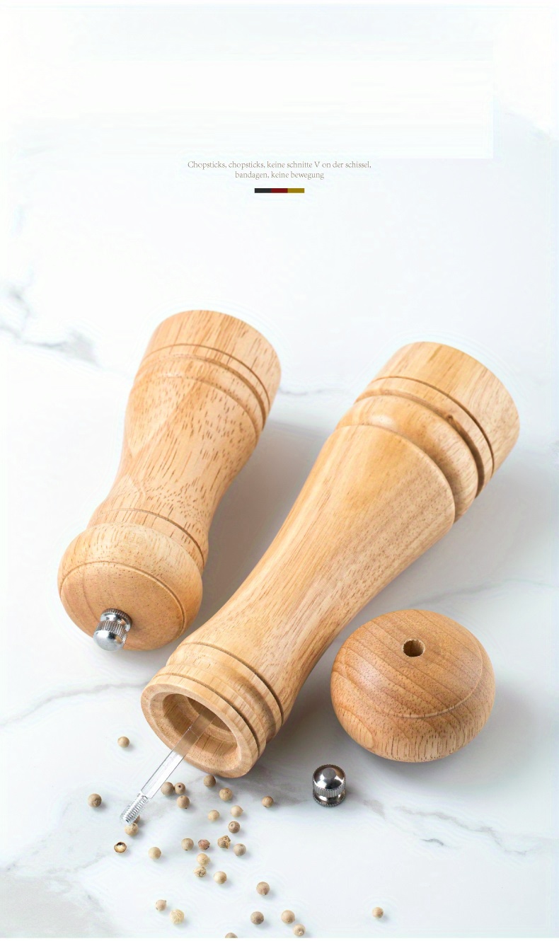 Upgrade Your Kitchen With This Creative Wooden Spice Grinder - Manual Sea  Salt Mill & Spice Crusher! - Temu