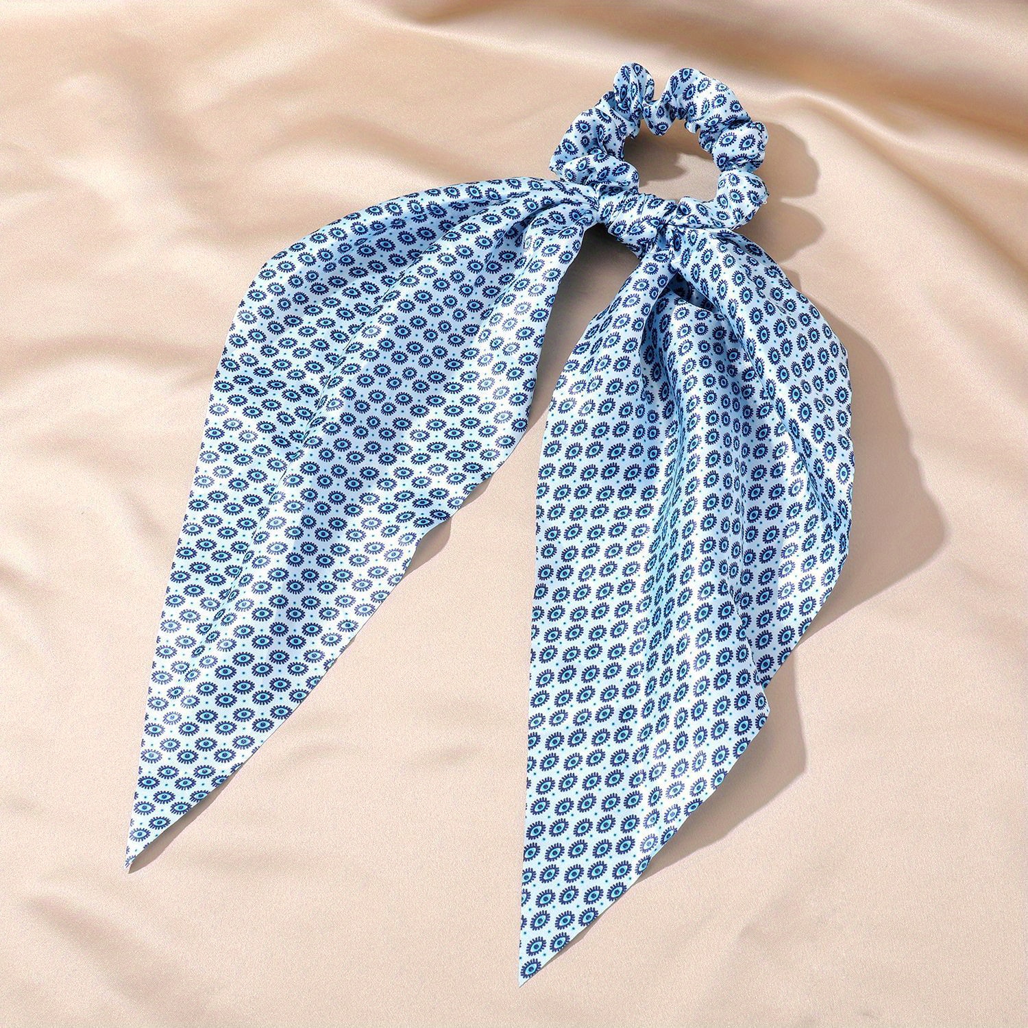 Devil's Eyes Print Hair Tie Elastic Scrunchie Ponytail Holder