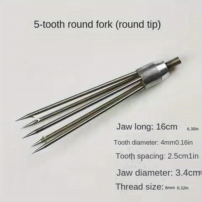 Screw Round Fishing Fork Catch More Fish With Barbed - Temu Canada