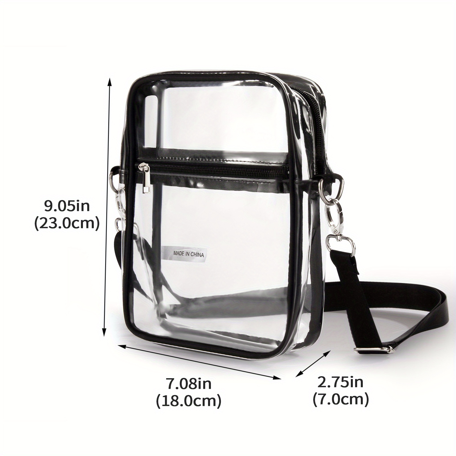 Clear Crossbody Bag Stadium Approved Clear Purse Bag For Concerts Sports  Events Festivals With Adjustable Shoulder Strap For Women And Men - Bags &  Luggage - Temu Germany
