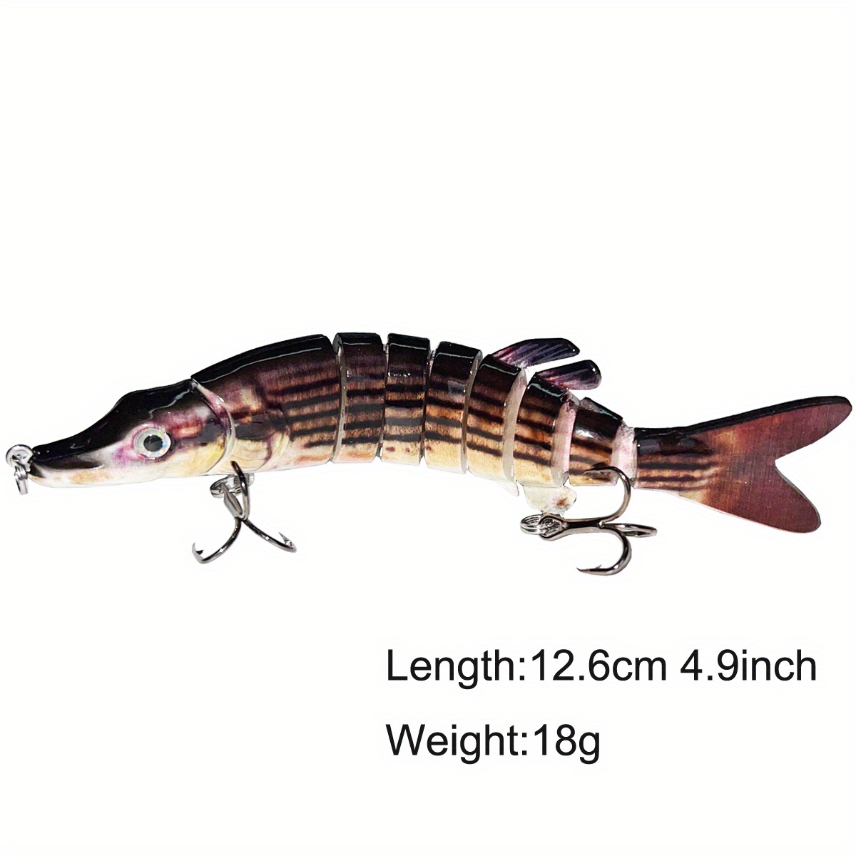 1pc 3sections Jointed Fishing Lures for Trout Pike Plastic Wobbler Minnow  Fishing Tackle - buy 1pc 3sections Jointed Fishing Lures for Trout Pike  Plastic Wobbler Minnow Fishing Tackle: prices, reviews