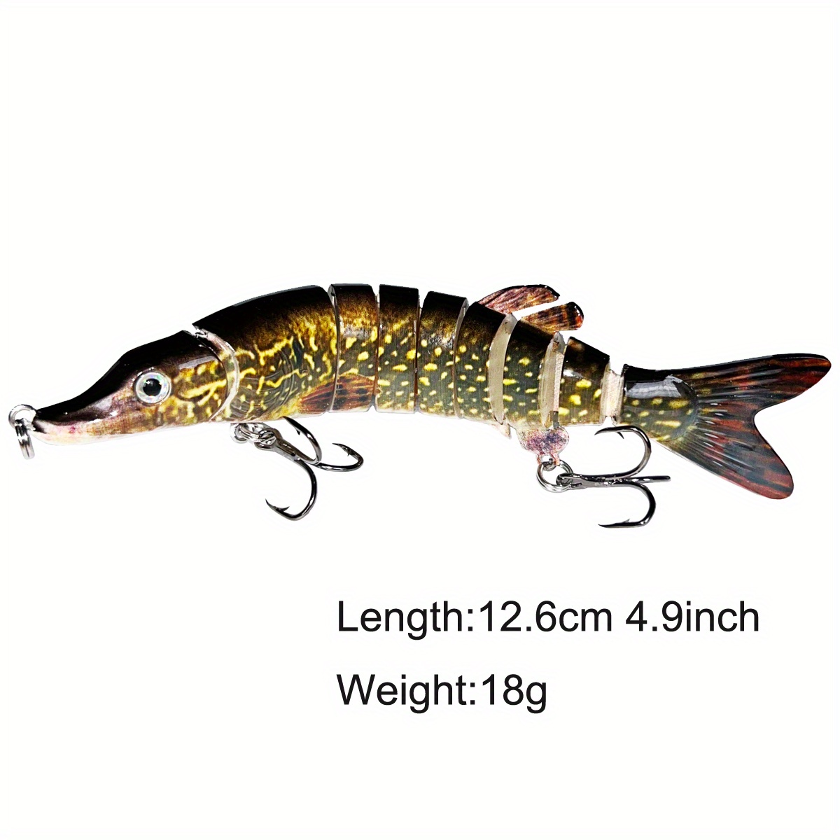  Duck Fishing Lures For Bass, Multi Jointed Swimbaits,  Lifelike Duck Swimmer For Trout Perch Pike Crappie Walleye Fishing