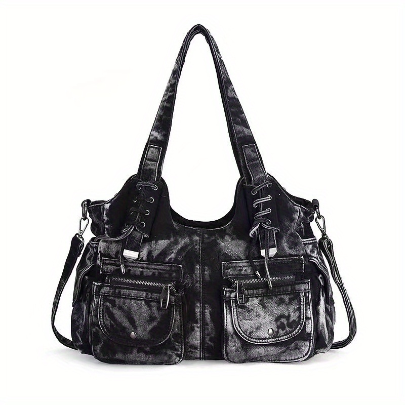 Denim Delight Y2K Trendy Shoulder Bag Blue Denim