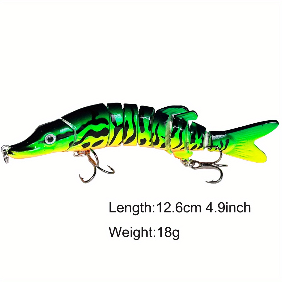 Pike Fishing Lures Artificial Multi Jointed Sections Hard Bait Trollin –  Shopeka