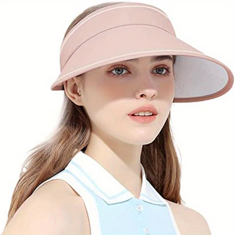 Travelwant Sun Visors for Women Wide Brim Straw Hat Women Beach Visor Hats  for Women UV Protection Foldable Sun Hat Women Beach Hat 