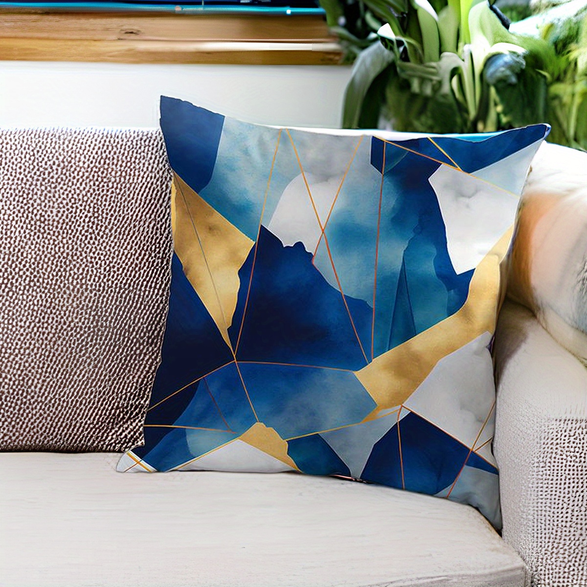 Modern Geometric Throw Pillow Covers, Linen,, Home Decor, Pillow Insert Not  Included - Temu