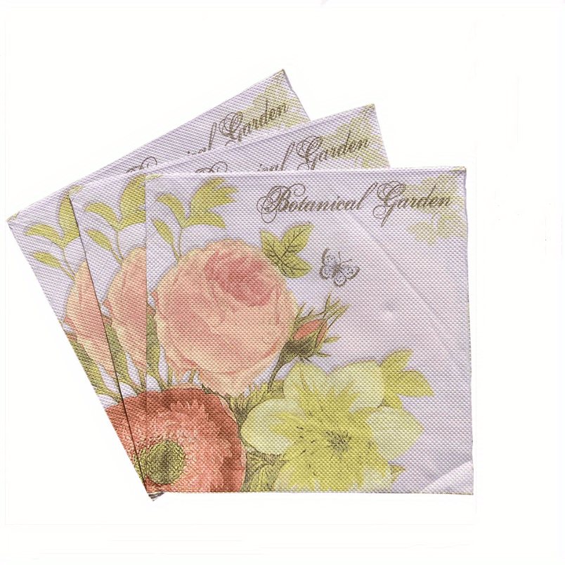 Paper Napkins for Decoupage, Paper Napkins, Floral Paper Napkins