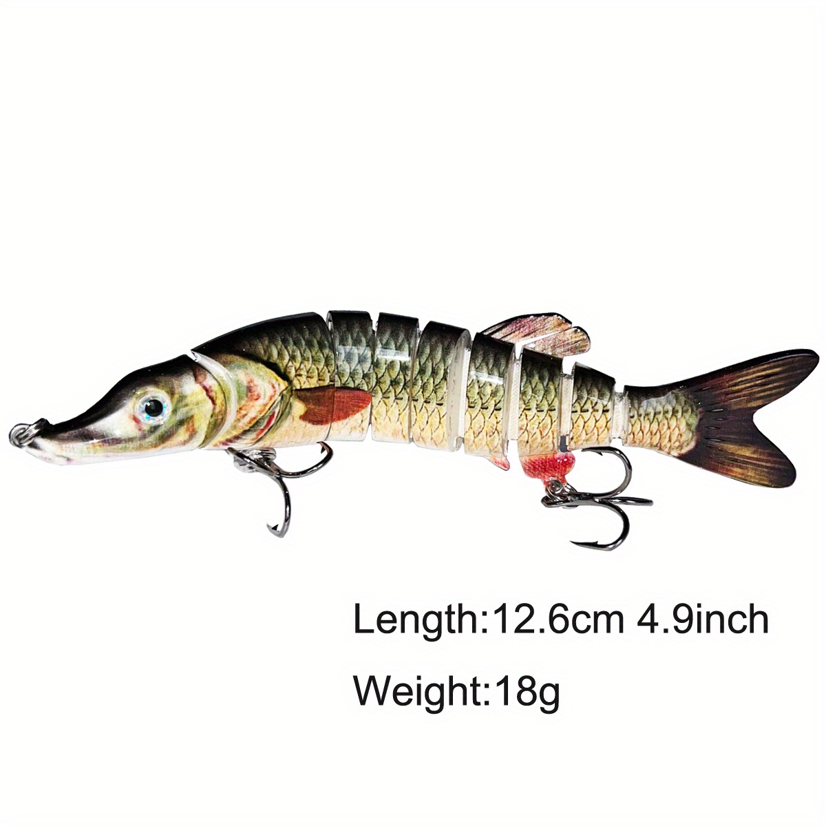 Soft Bait 85cm 10g Body Wobblers Tail Fishing Lures Artificial Swimbait For  Bass Pike Minnow Tackle