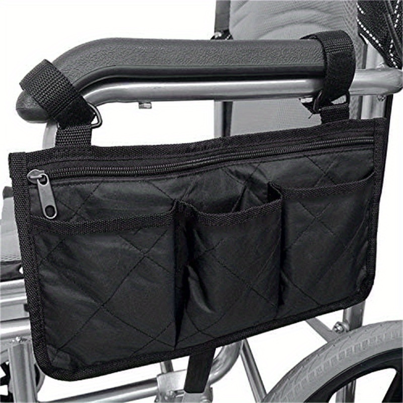   wheelchair with this multifunctional armrest hanging storage bag large capacity portable details 7