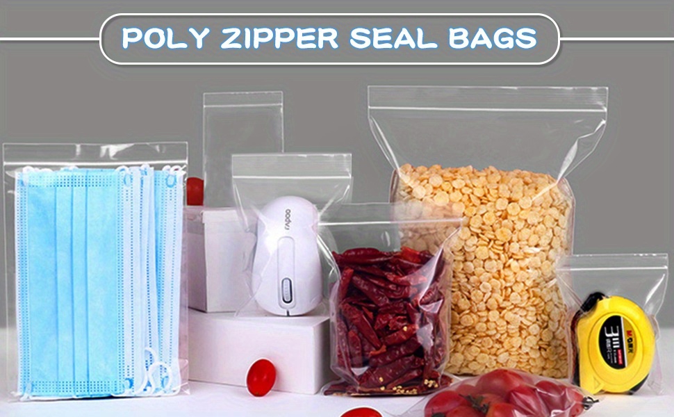 Dropship Resealable Plastic Bags 7 X 8; Pack Of 1500 Plastic Jewelry Bags;  Durable Poly Zipper