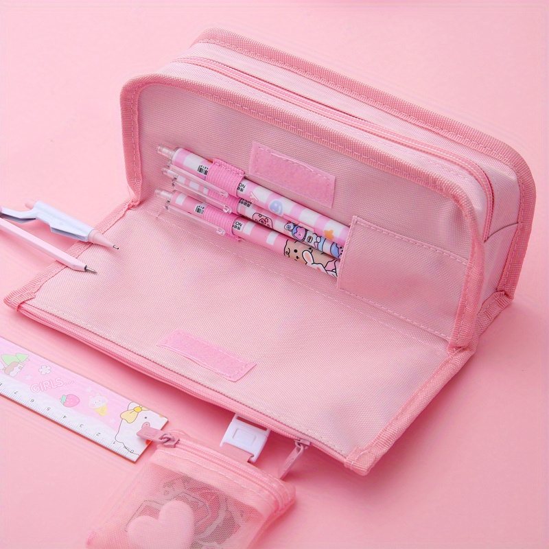 Stationery Bag, Pencil Case, Large Capacity Middle School Girl, Primary ...