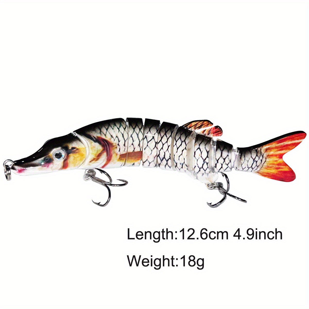 6g10cm Soft Fishing Peacock Bass Bait For Bass, Pike, And Trout
