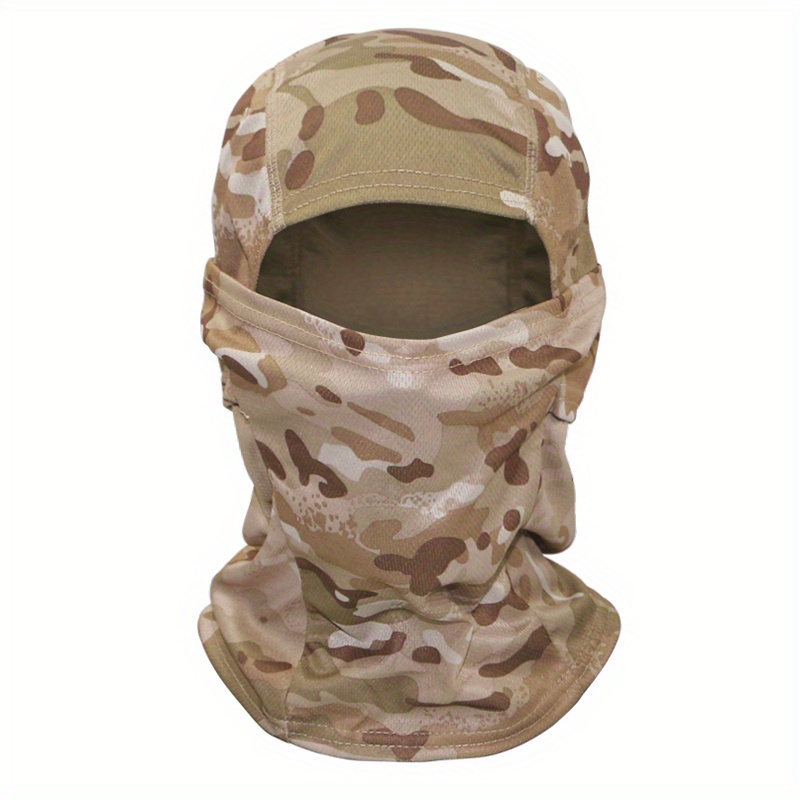 Tactical Camouflage Balaclava Full Face Mask with Assorted Colors, Tactical Hat for Hunting Cycling, Bandana Neck Gaiter for Outdoor Use,Temu
