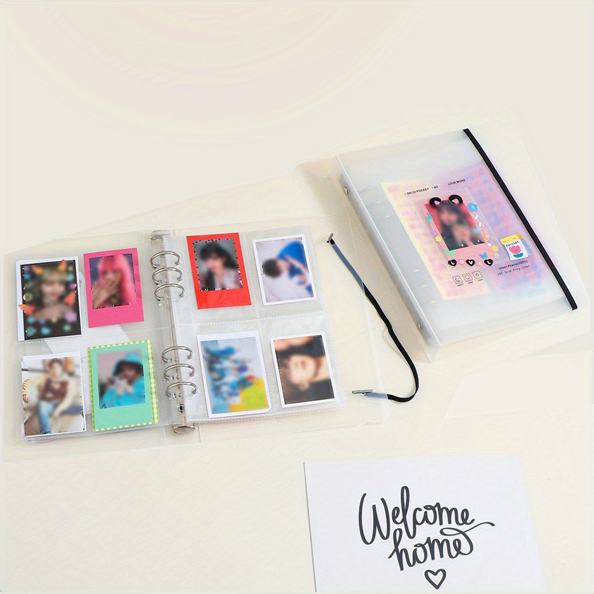 3/4/5/6 Inch Idol Pictures Binder Storage Photo Album Mini Photo Album  Square Transparent Album Creative DIY Photocard Holder - AliExpress