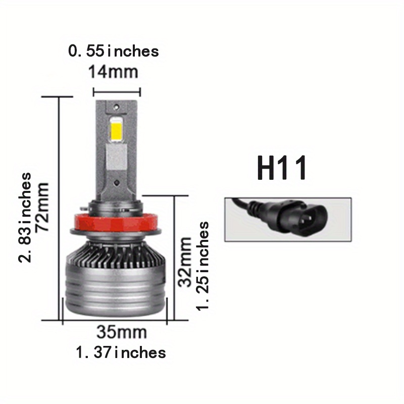 V20 High Power H7 Led Lamp Dubbele Koperen Buis Led - Temu Belgium