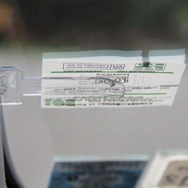 Permis de réception de billet de stationnement de véhicule de voiture  Transparent Auto attache carte porte-billet pince pare-brise autocollants  accessoires de voiture - Temu Belgium