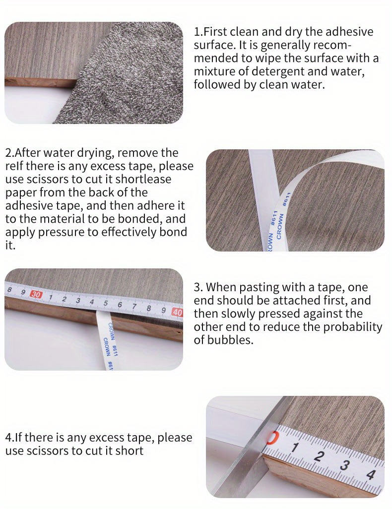 Adhesive Back Table Measuring Tape