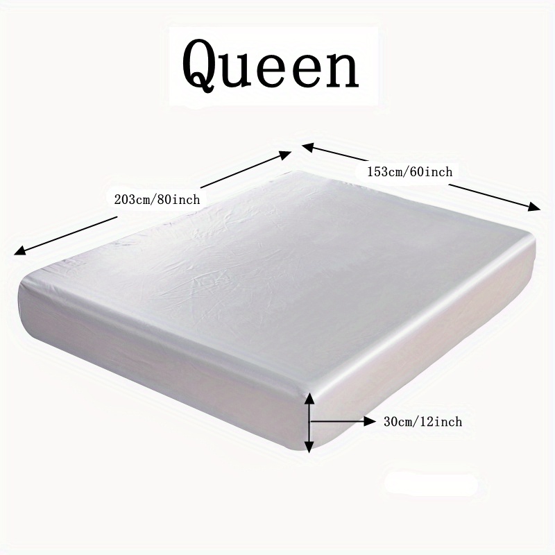 1pc Solid Summer Fitted Sheet Soft Comfortable Machine Washable Bedding
