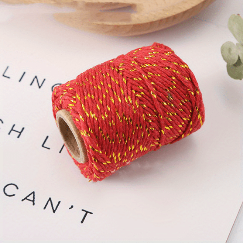 Bow Red White String Twine Rope Decoration Twisted Thread Cord