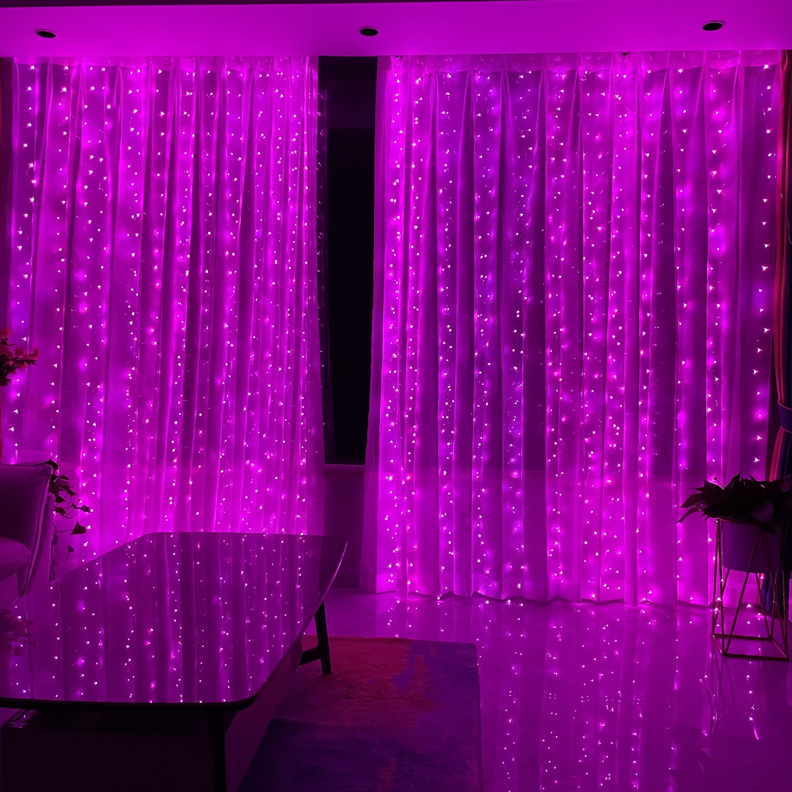 Betterlife Rideau rideau lumineux décoration de nuit rideau lumineux  guirlande lumineuse (boîte de batterie + alimentation