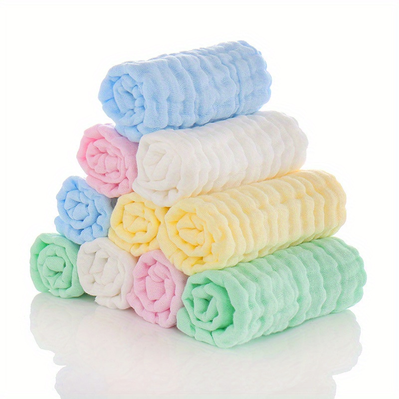   5pcs soft absorbent cotton towels plain   towels details 4