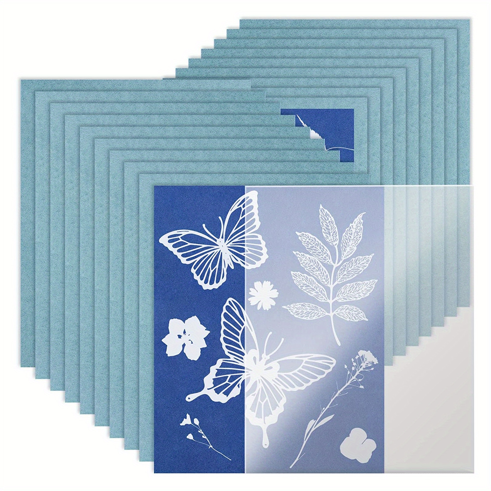 Cyanotype Paper - 32 Sheets Cyanotype Papers With 1 Sheet Acrylic Panel -  High Sensitivity Nature Printing Paper Cyanotype Paper For Diy Arts Crafts  P