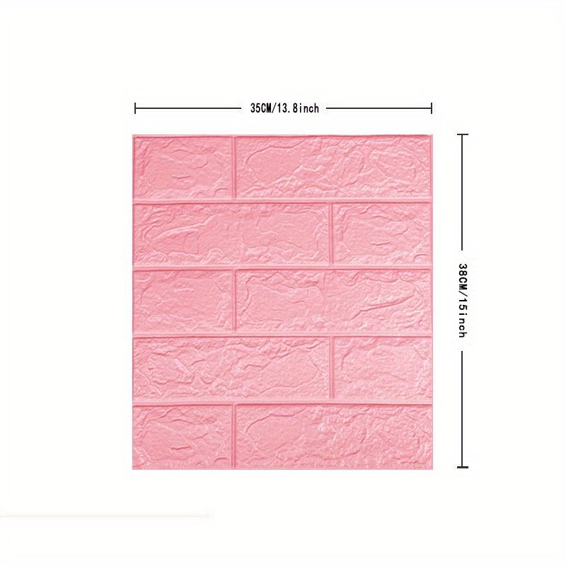 Diy 3d Foam Brick Soft Wallpaper Wall Sticker Wall Panel - Temu
