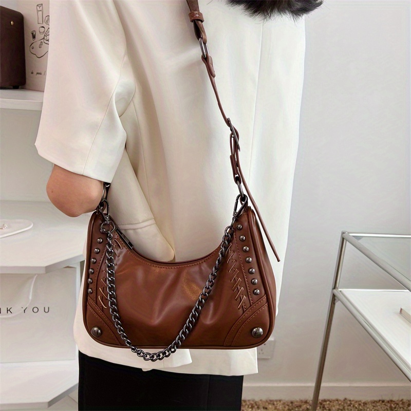 Lucky Brand Vintage Y2K Crescent Shape Cognac Leather Boho Crossbody Hobo  Bag - $60 - From Holly