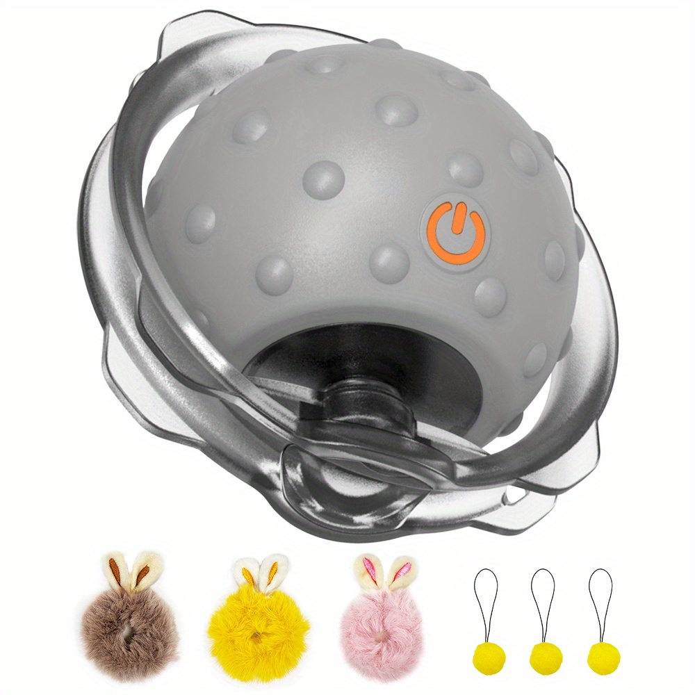 Smart Cat Toys: Usb Rechargeable Automatic Ball Interactive - Temu