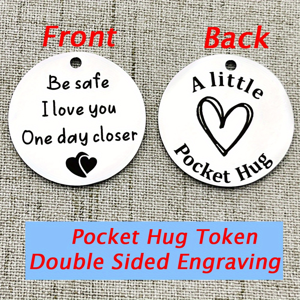 Pocket Hug Token Inspirational Gifts For Daughter I Love You - Temu