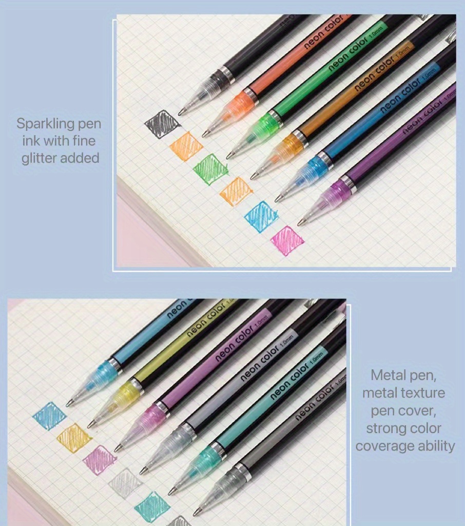 Gel Pens 48/60/100 Unique Colors (no Duplicates) Set For - Temu