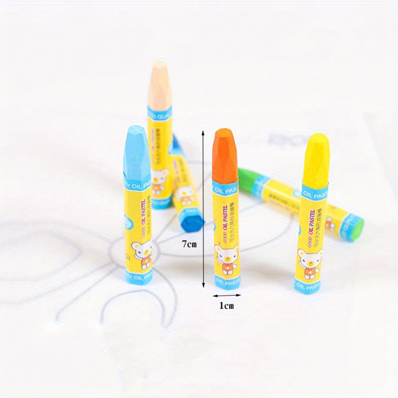 8/12 Colors Stationery Oil Painting Stick Set Crayon Summer Art Painting  Graffiti Supplies For Elementary School Students - Temu