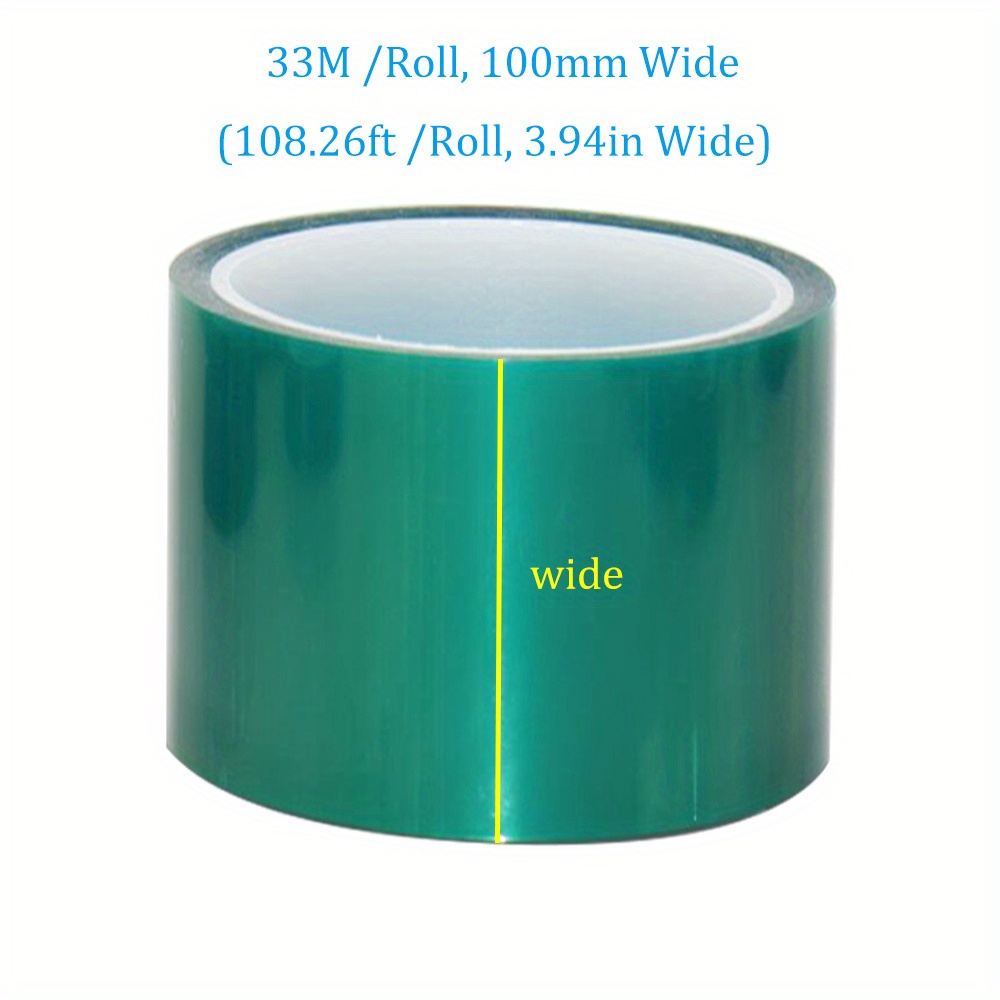 Green PET Film Tape High Temperature Heat Resistant PCB Solder SMT Plating  Shield Insulation Protection Traceless 33M/Roll - AliExpress