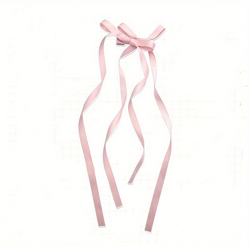 Ribbon Bow Hair Clip Hair Tie Streamer Sweet Girl Hair - Temu