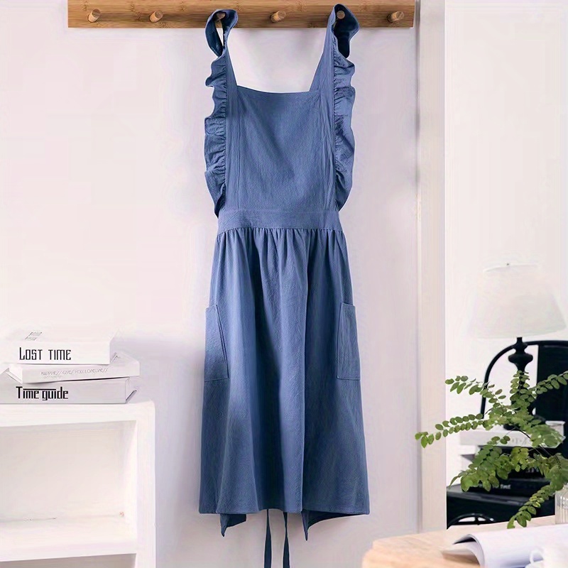 french vintage apron ruffles | temu Temu Canada