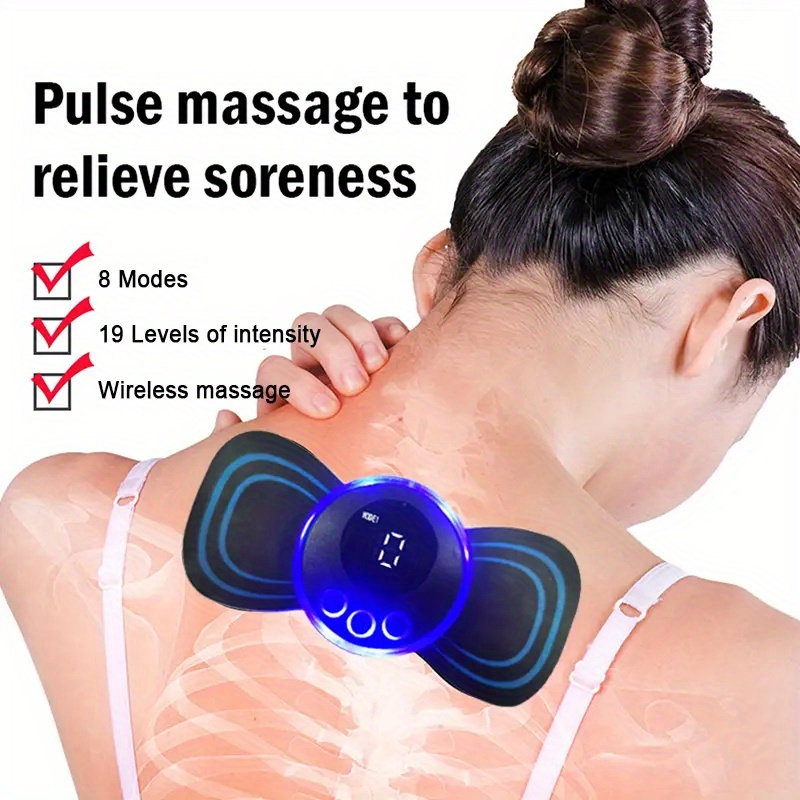 8 Modes 19 Gears Electric Pulse Neck Massager Cervical Back Muscle