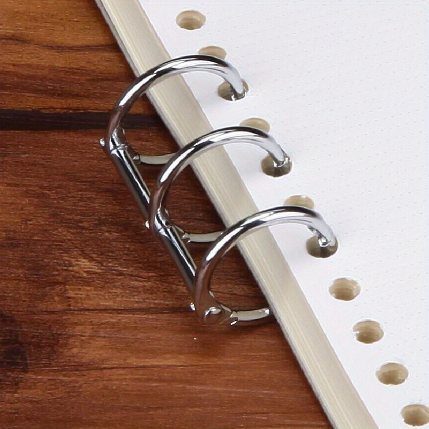  Tofficu 30 Pcs Metal Buckle Binder Rings 1/2 Inch Metal Binder  DIY Notebook Book Binders Notebook Rings 1 Inch Binder Rings Note Pads File  Binder Snap Alloy Loose-Leaf Book Loose