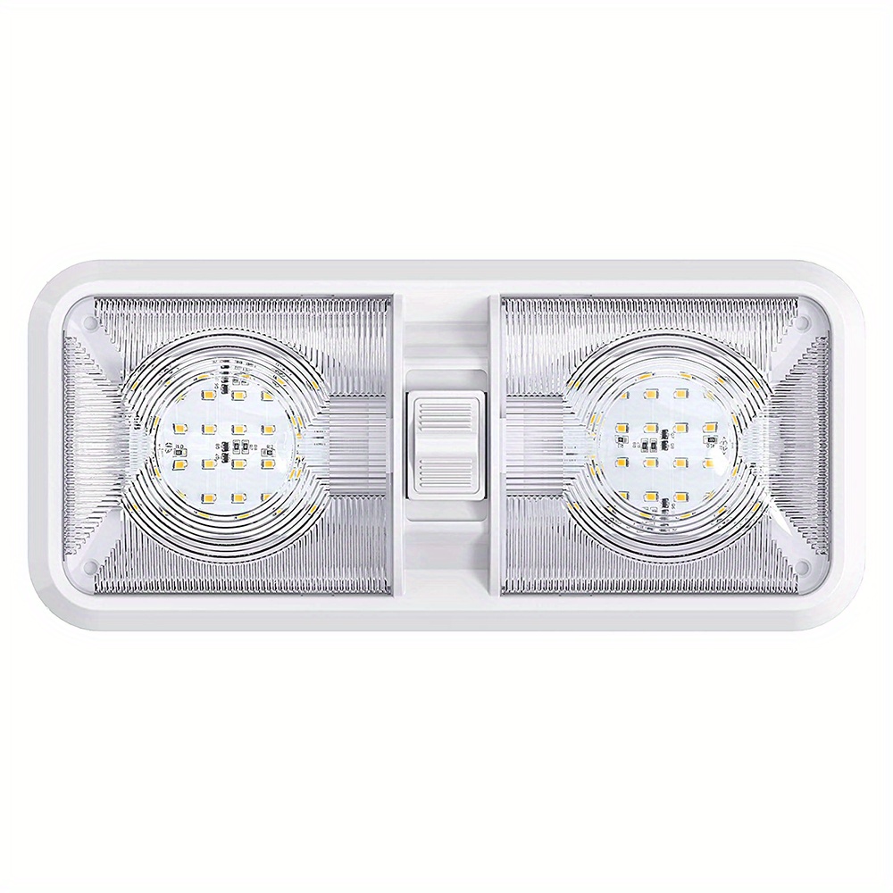 Brighten Rv Led Ceiling Double Dome Light Fixture   Switch - Temu