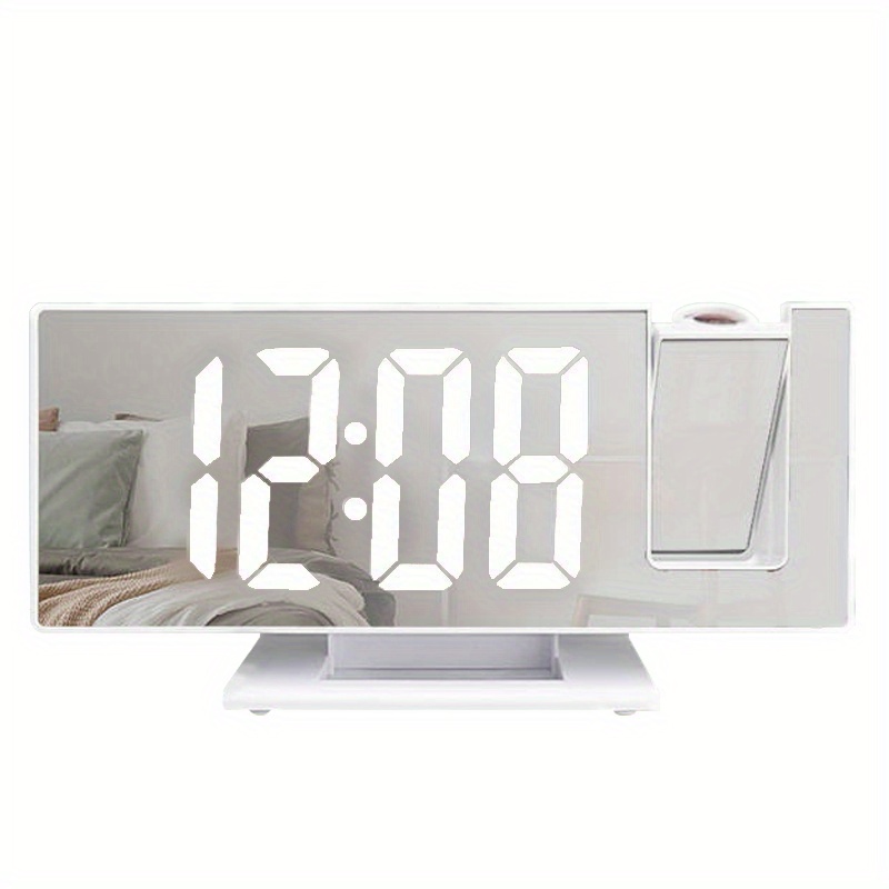 1 Reloj Despertador Digital Con Pantalla LED De Proyección - Temu