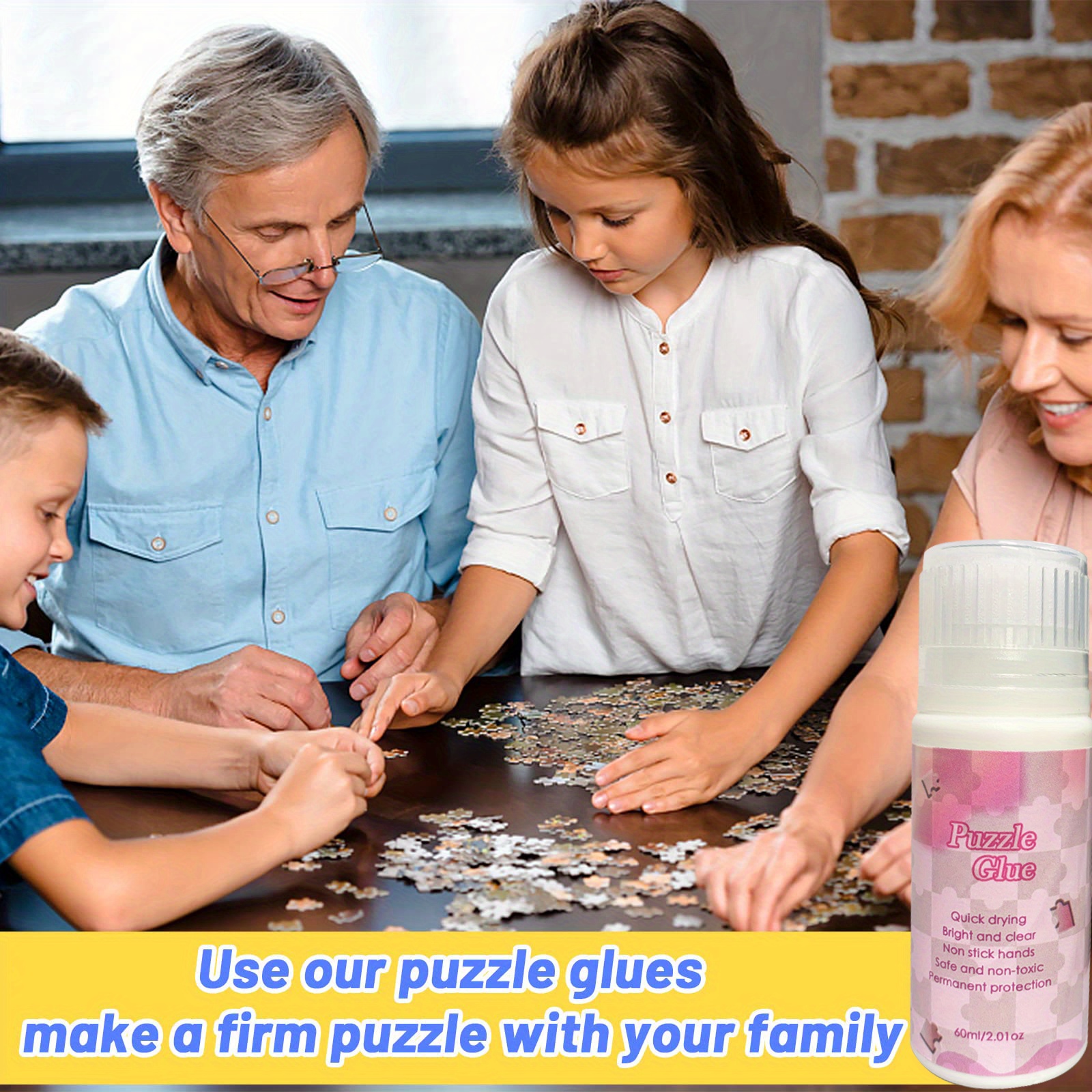 Milky White New Puzzle Glue Applicator Adults Kids - Temu